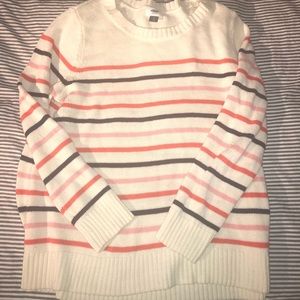 striped pullover sweater